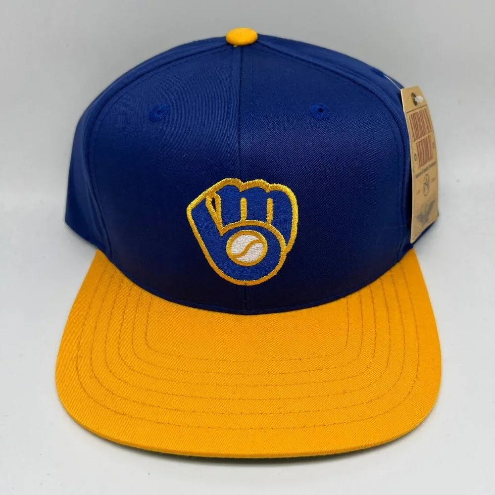 Vintage Milwaukee Brewers MLB American Needle Hat Snapback Cap New Men